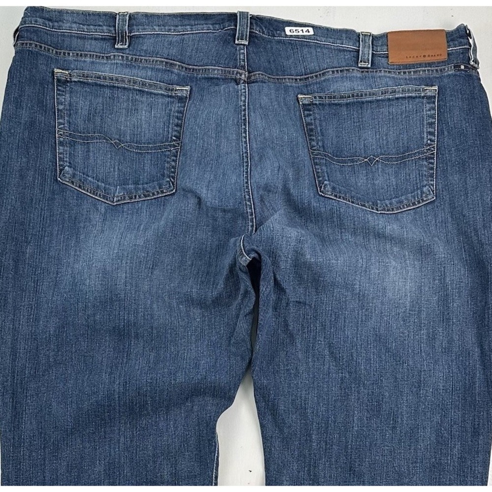 Lucky Brand 181 Relaxed Straight Jeans Men Fits 49x30 Stretch Blue Tag 50x30
